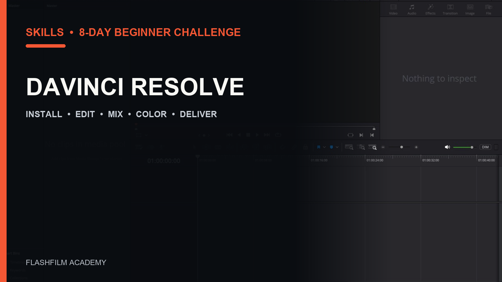 DaVinci Resolve eight-day editing challenge